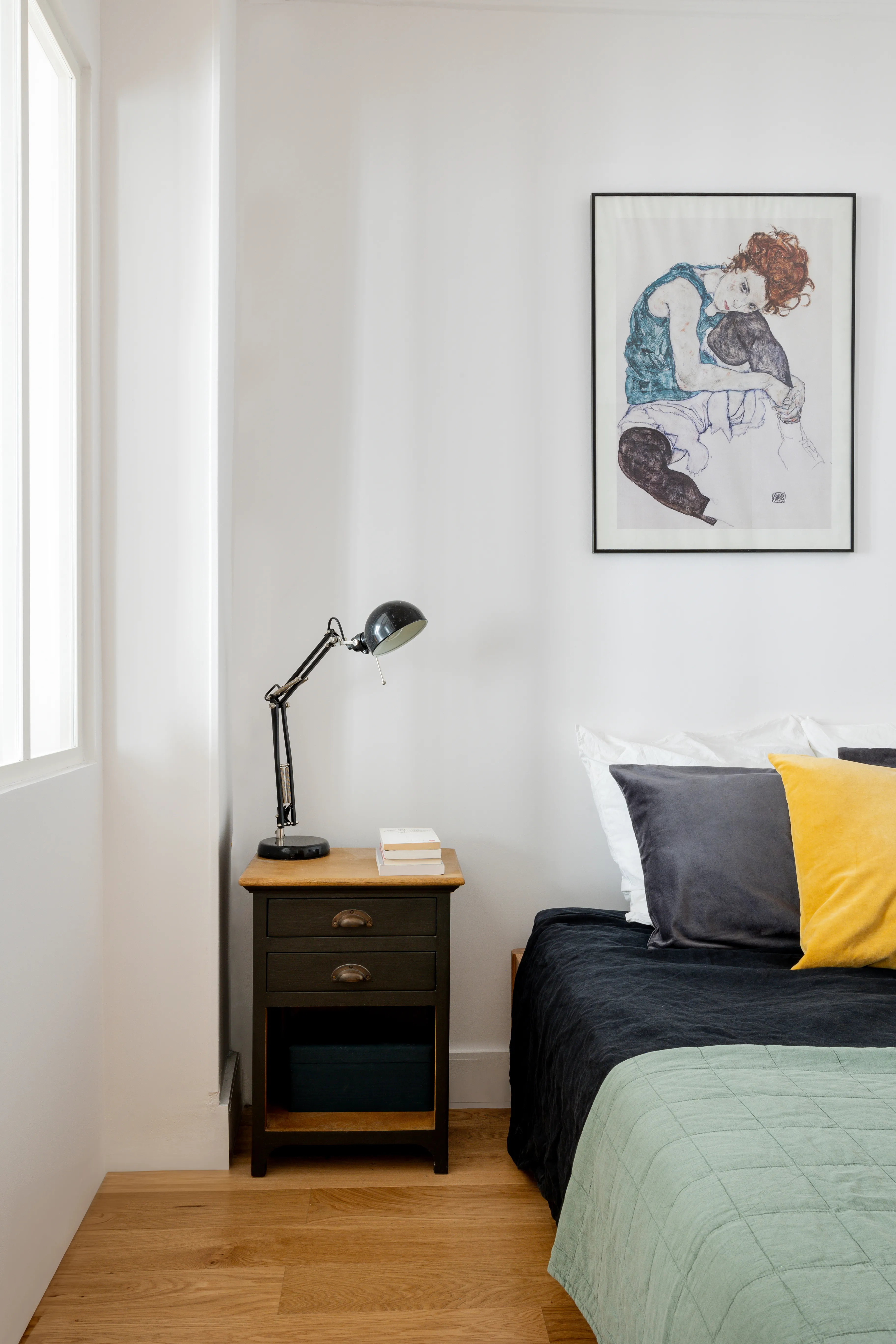 Chambre apaisante avec lumière naturelle — projet Goncourt