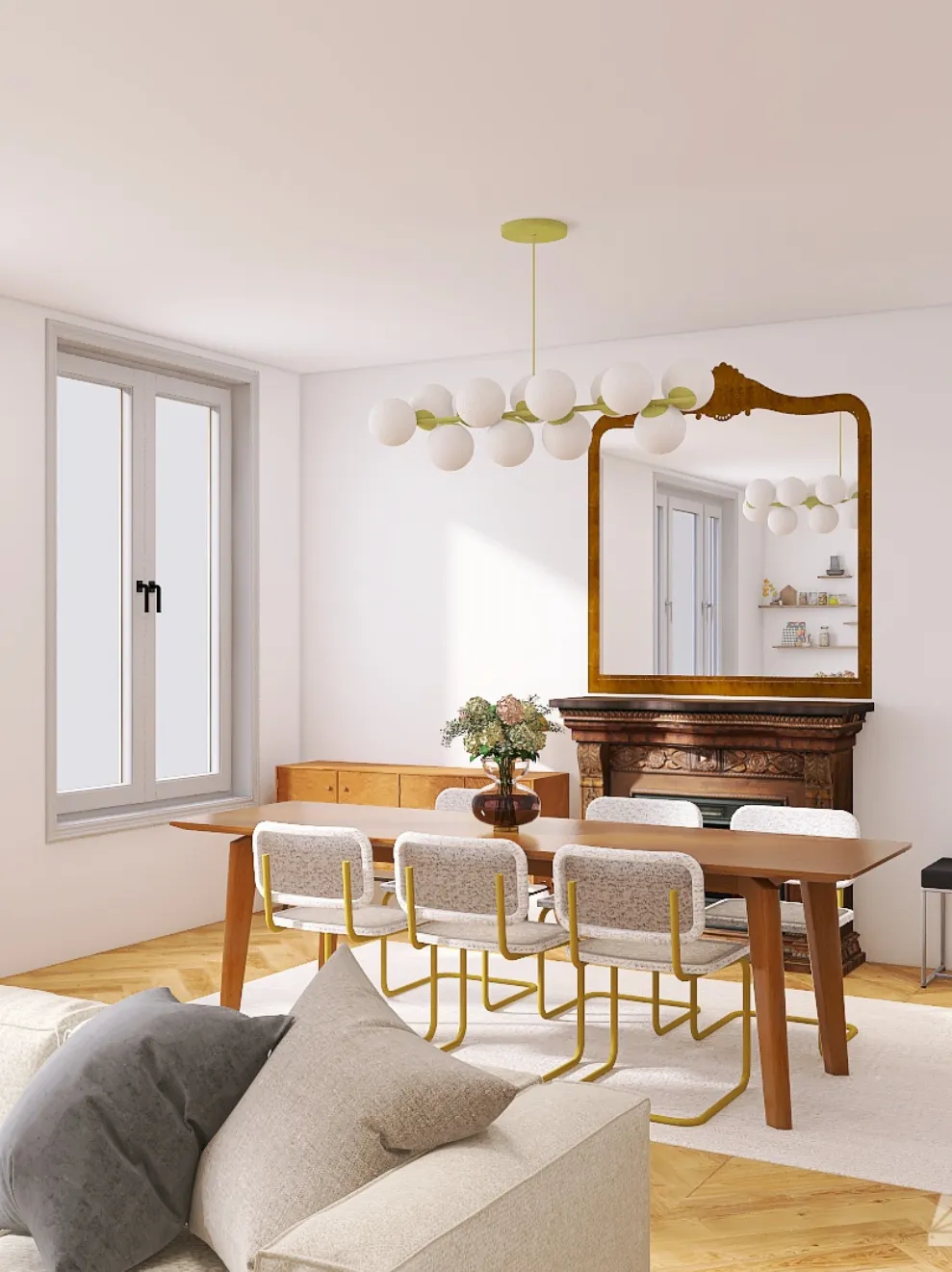 Salle à manger élégante aménagée par CK Studio